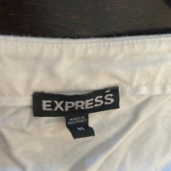 Express cami white tank M EUC - Picture 6 of 8